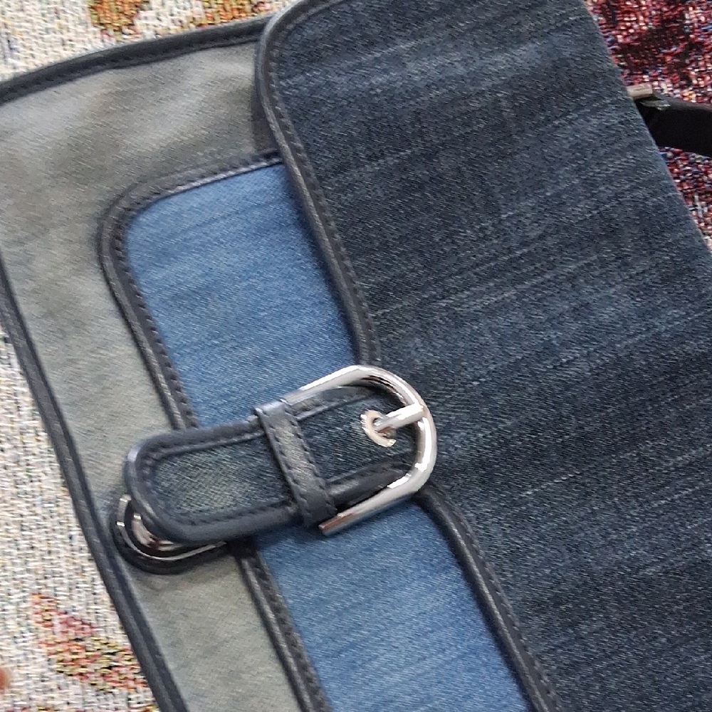 MICHAEL Michael Kors Blue Denim Shoulder Bag - Picture 17 of 17